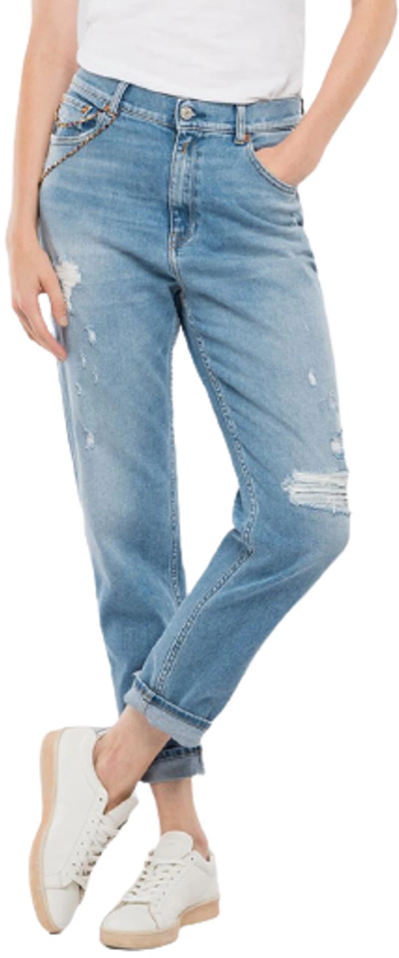 Replay Rose-Label High Waist Tapered-Fit KILEY Jeans
