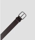 Replay Smooth Leather Belt Black/Coffee