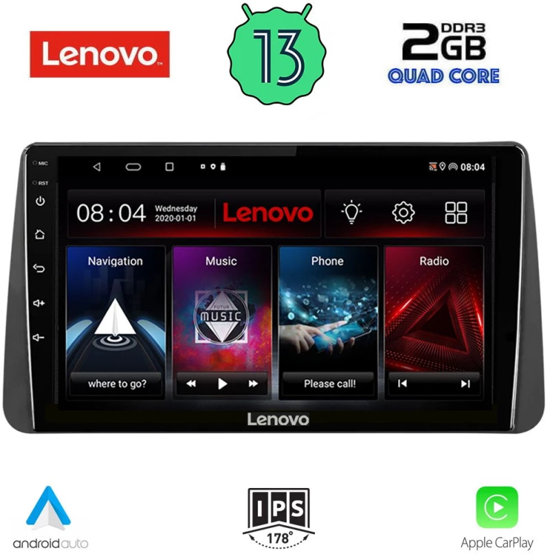 LENOVO LVD 4149_CPA DASH (9inc) MULTIMEDIA TABLET OEM FIAT TIPO mod. 2018-2023