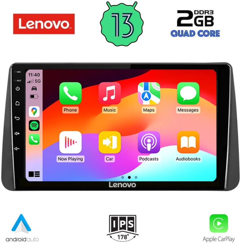 LENOVO LVD 4149_CPA DASH (9inc) MULTIMEDIA TABLET OEM FIAT TIPO mod. 2018-2023