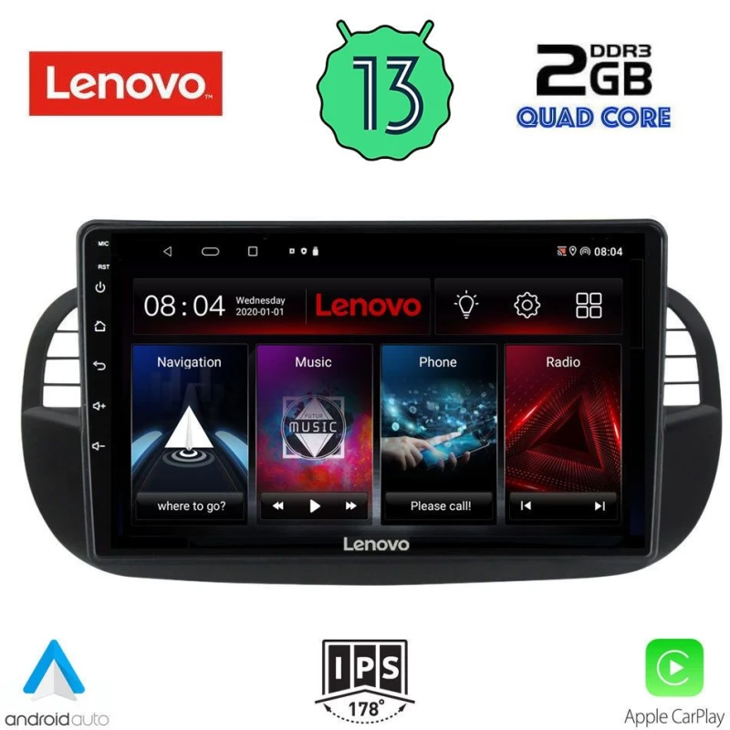LENOVO LVD 4130_CPA (9inc) MULTIMEDIA TABLET OEM FIAT 500 mod. 2007-2015