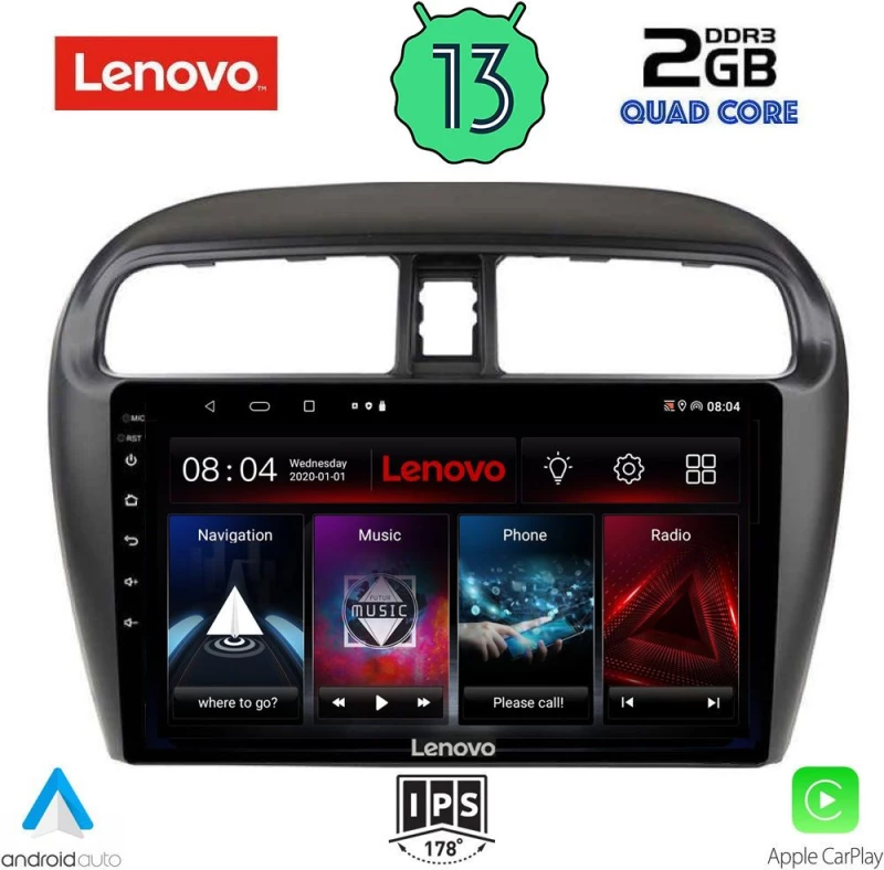 LENOVO LVD 4448_CPA (9inc) MULTIMEDIA TABLET OEM MITSUBISHI SPACESTAR mod. 2013-2020