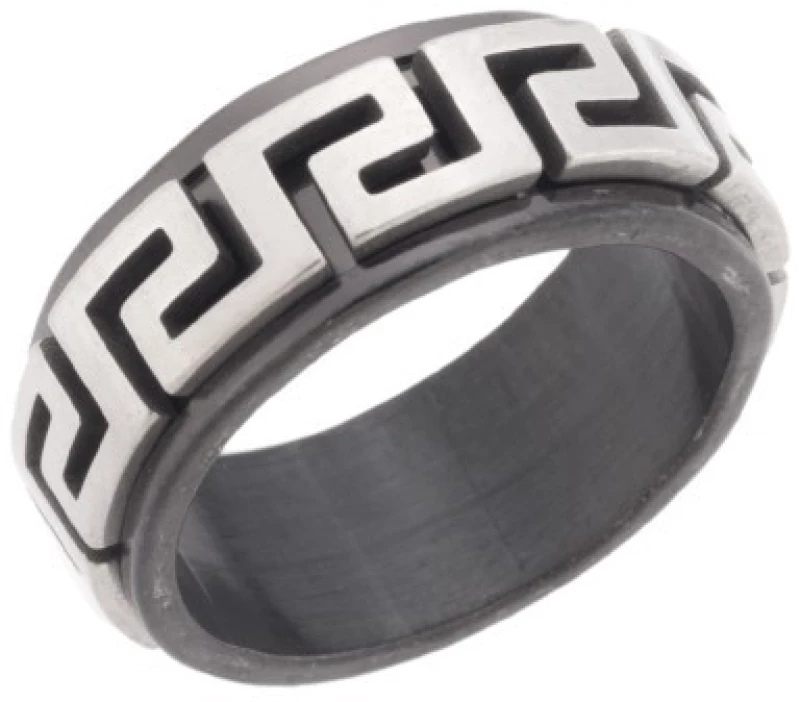 Δαχτυλίδι Senza Unisex Steel, με μαίανδρο SSD5010SBK
