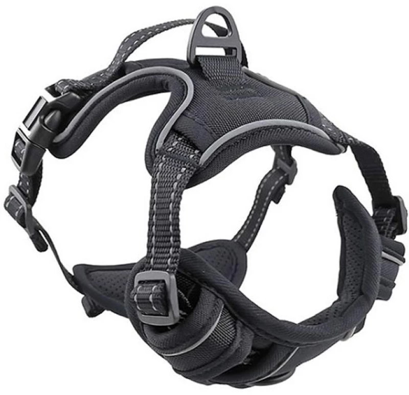 Goget Pro Σαμαράκι Σκύλου με Χειρολαβή Μαύρο L 2.5x60-85cm