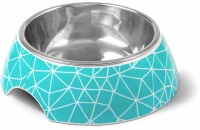 Glee Μπολ Μελαμίνης Rhombus Τιρκουάζ Large 700ml