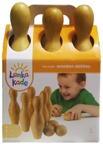Bowling natural wood eco toys