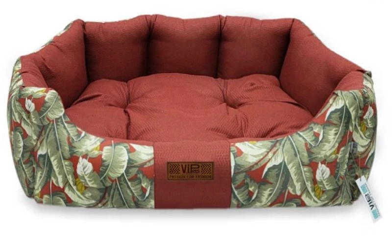 V.I.Pets Καναπές Πουφ Comfy Tropical Red 50x47cm