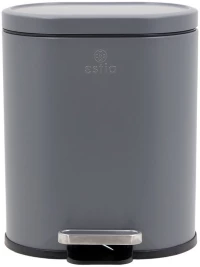 Estia Χαρτοδοχειο Μπανιου Ovoid Soft Close 6lt Γκρι