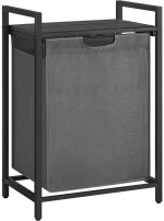 Vasagle Καλάθι Απλύτων Μεταλλικό 50x33x72cm Γκρι (Blh101g01) (Vasblh101g01)