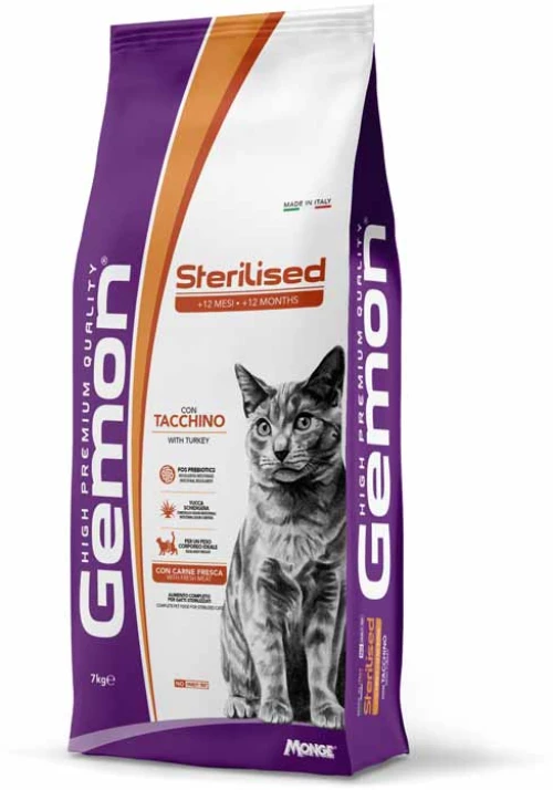 Gemon Cat Sterilized Turkey 7kg