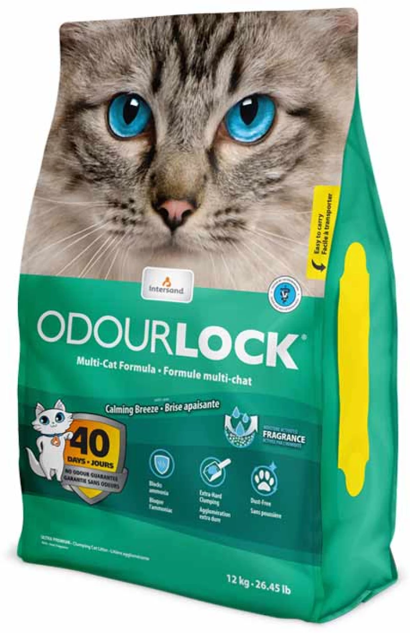 Intersand Συγκολλητική Άμμος Γάτας Odourlock Calming Breeze 12kg