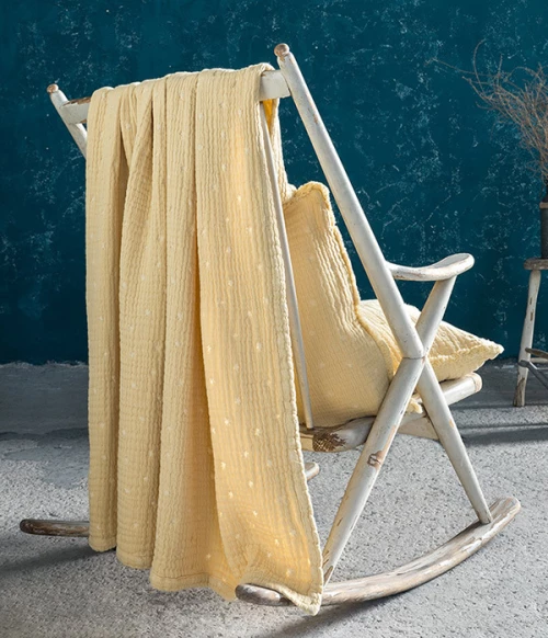 Κουβέρτα καναπέ (130x170) Balmy Mustard Beige nima