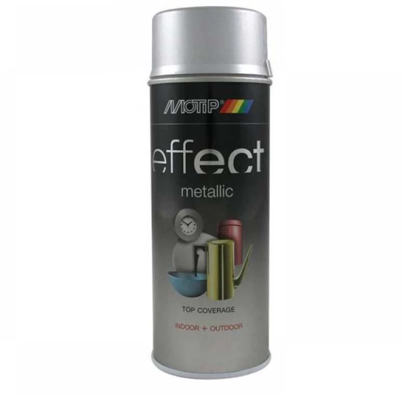 Σπρέι Βαφής Ασημί  Με Μεταλλικό Εφέ Motip Effect 302504  400ml