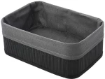 ESTIA ΚΑΛΑΘΙ ΟΡΓΑΝΩΣΗΣ BAMBOO ESSENTIALS 30x25cm ME ΕΠΕΝΔΥΣΗ ΜΑΥΡΟ