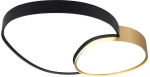 Φωτιστικό Οροφής Trio Lighting Rise 647519280 D77 Μαύρο με Χρυσό Ματ