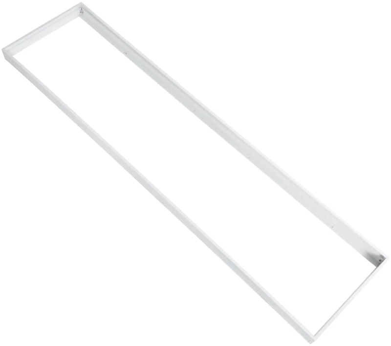 GloboStar® 60221 Πλαίσιο Στήριξης PVC Επιτοίχιας Τοποθέτησης για LED Panel 120x30cm - Λευκό