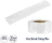 GloboStar® 79971-1 Θερμοσυστελλόμενο - Μακαρόνι Φ50mm/25mm - Τεμάχιο Μήκους 20cm Στεγανοποίησης για Όλες τις Neon Flex LED DC 24V & DC 230V Αδιάβροχο IP65 Μ20 x Π8.2 x Υ0.35cm - Διάφανο