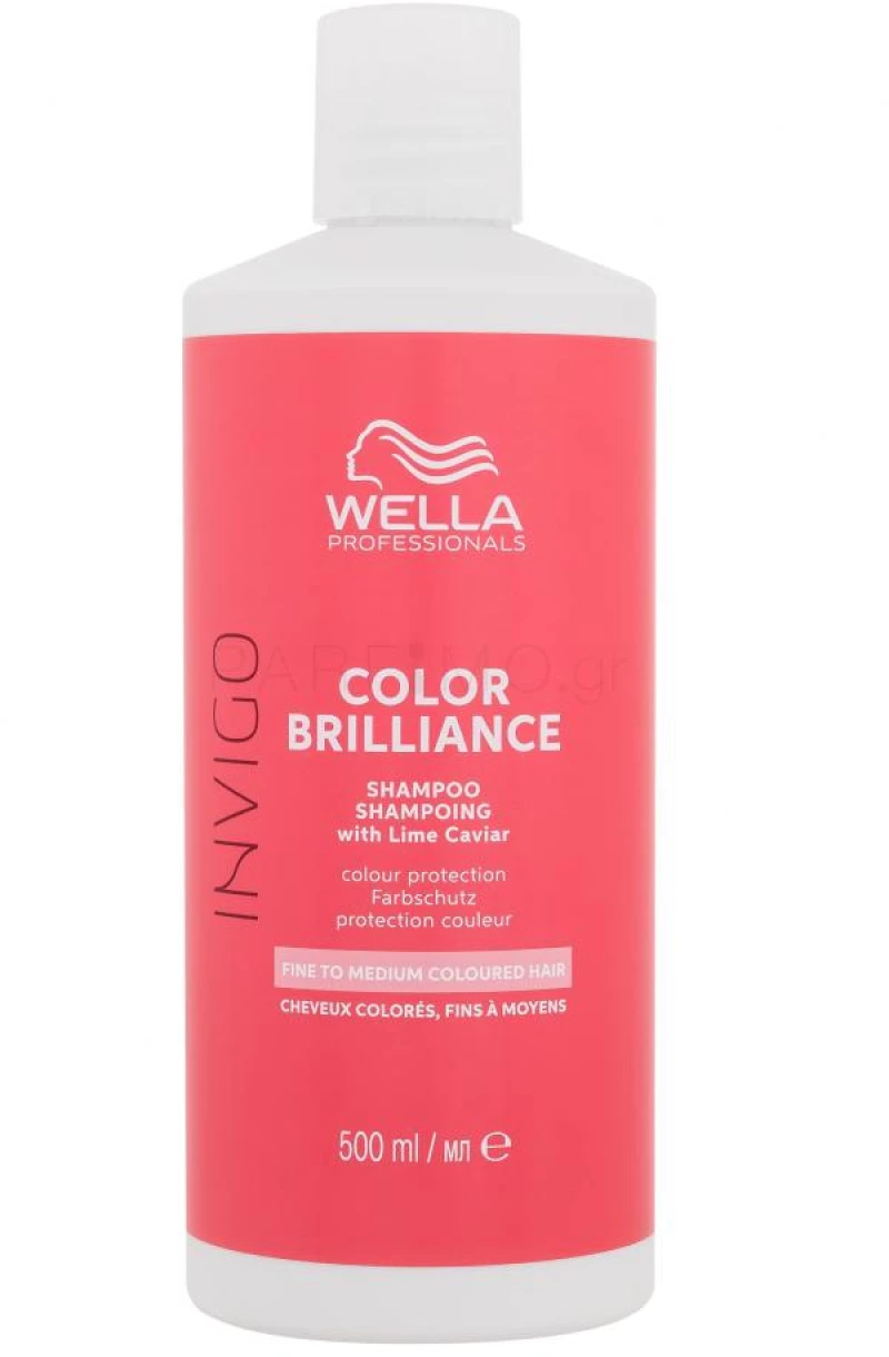 Wella INVIGO COLOR BRILLIANCE Shampoo with Lime Caviar for Fine/Medium Hair 500ml