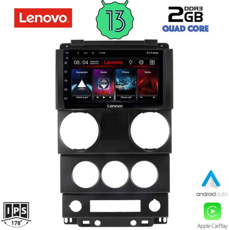 LENOVO LVD 4292_CPA (9inc) MULTIMEDIA TABLET OEM JEEP WRANGLER  mod. 2006-2011