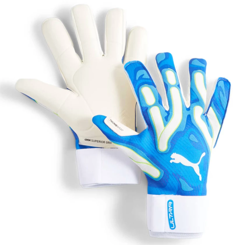 Γάντια Τερματοφύλακα Puma Ultra Ultimate Hybrid Blue / White  Λευκό Μπλε
