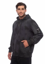 Ανδρικό Φούτερ Be Nation Tie Dye Hoodie Μαύρο  Μαύρο