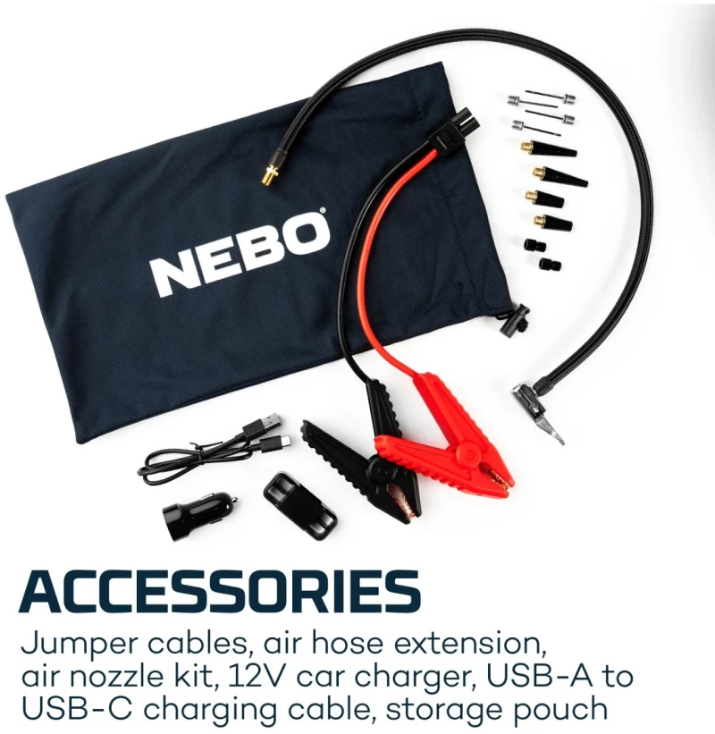NEBO CAR STARTER , ASSIST AIR | JUMP STARTER | AIR COMPRESSOR NEBO