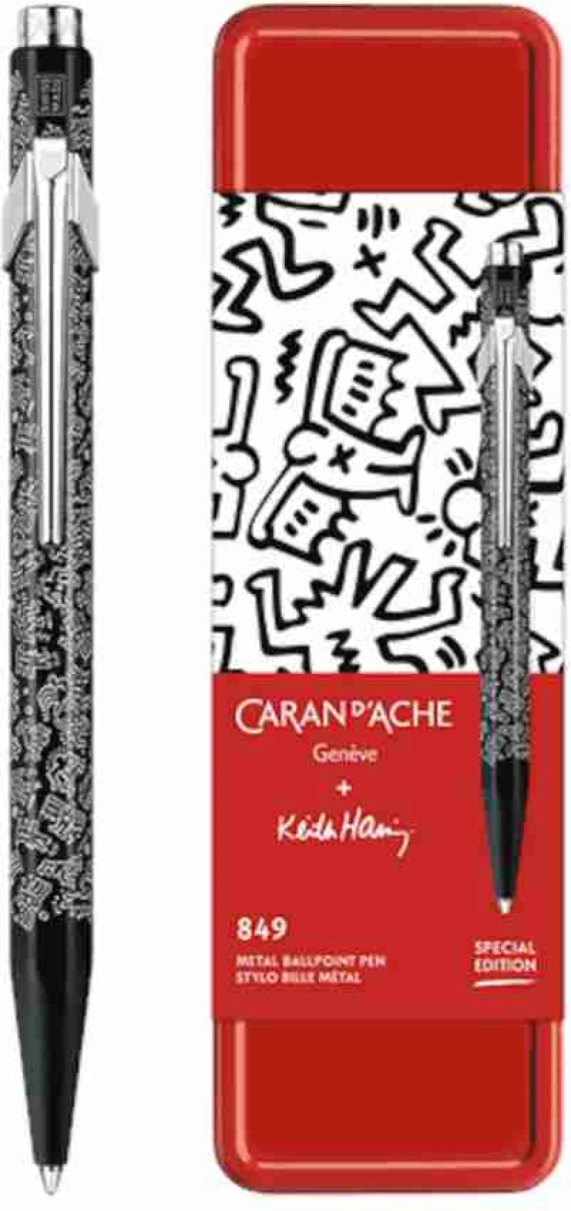 Caran d’Ache Στυλό Διαρκείας 0.7 mm Μαύρο 849 Keith Haring Μαύρο