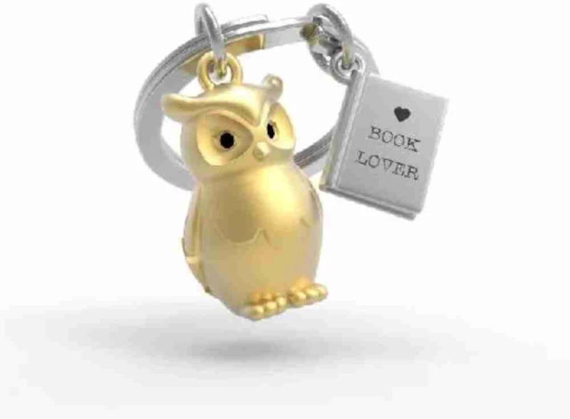 ΜΤΜ279-01 Μπρελόκ Μεταλλικό Wise Owl & Book