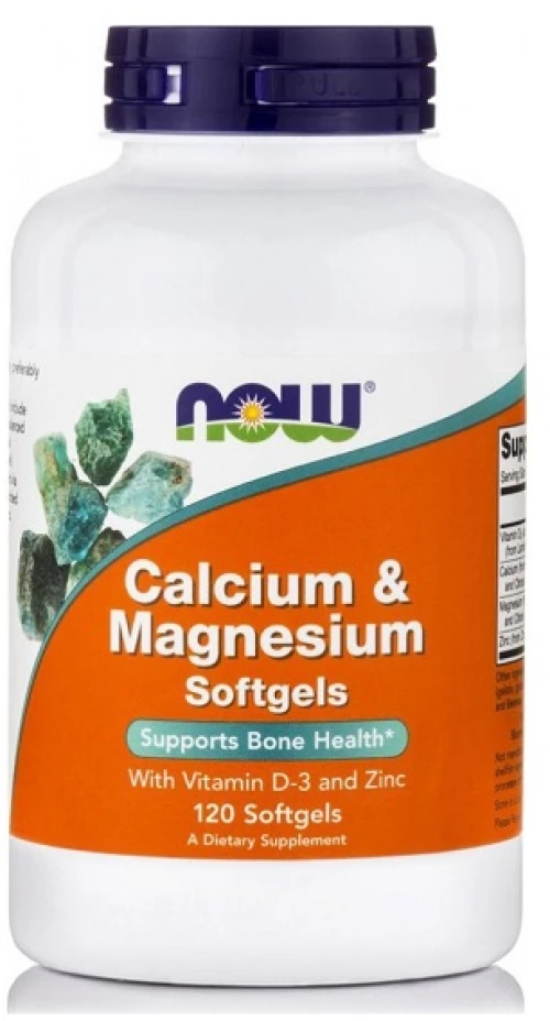NOW calcium & magnesium 120softgels