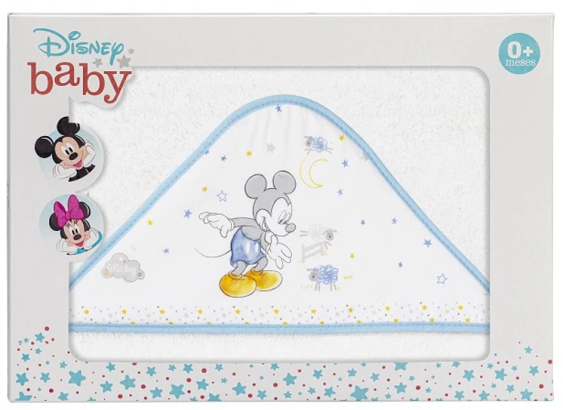 Interbaby Mickey Μπουρνούζι Κάπα White/Blue