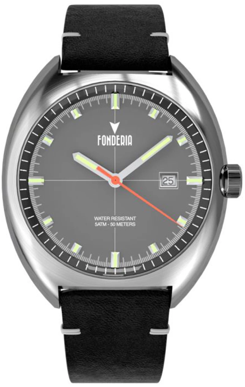 Ρολόι Ανδρικό Strap Μαύρο Fonderia P-6A018UGN