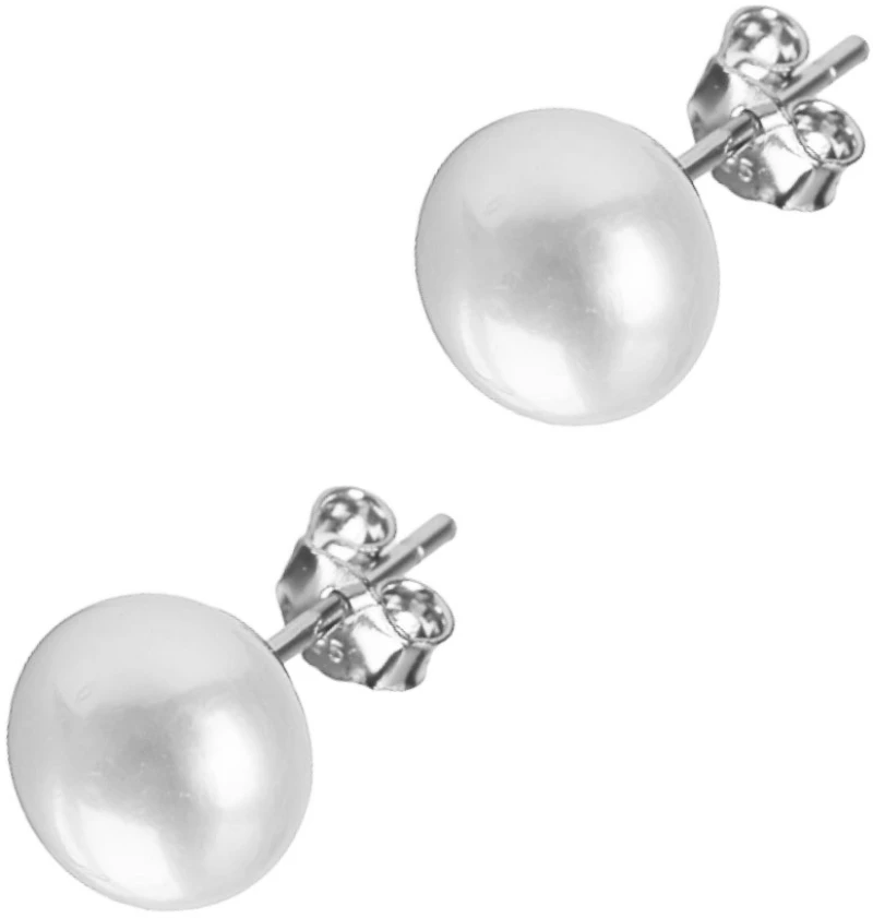 Σκουλαρίκια με Πέρλα 0.9cm σε Ασήμι 925 Karati Z062