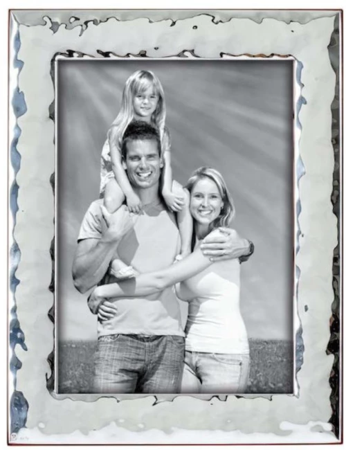 Κορνίζα Ασήμι 925 Σφυρίλατη 20*25cm με ξύλο πίσω Prince MA/325G