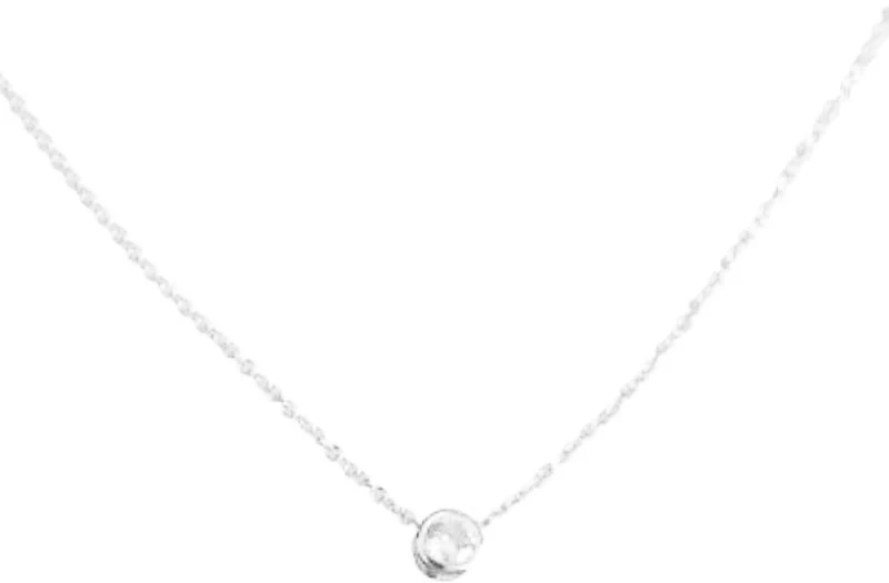 Κολιέ Λευκόχρυσο κ9 40cm Gatsa με zircon ΚΛ293