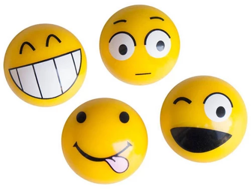 ΚΑΠΑΚΙΑ ΒΑΛΒΙΔΩΝ EMOTICONS ΚΙΤΡΙΝΑ 4ΤΕΜ.