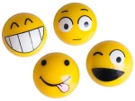 ΚΑΠΑΚΙΑ ΒΑΛΒΙΔΩΝ EMOTICONS ΚΙΤΡΙΝΑ 4ΤΕΜ.