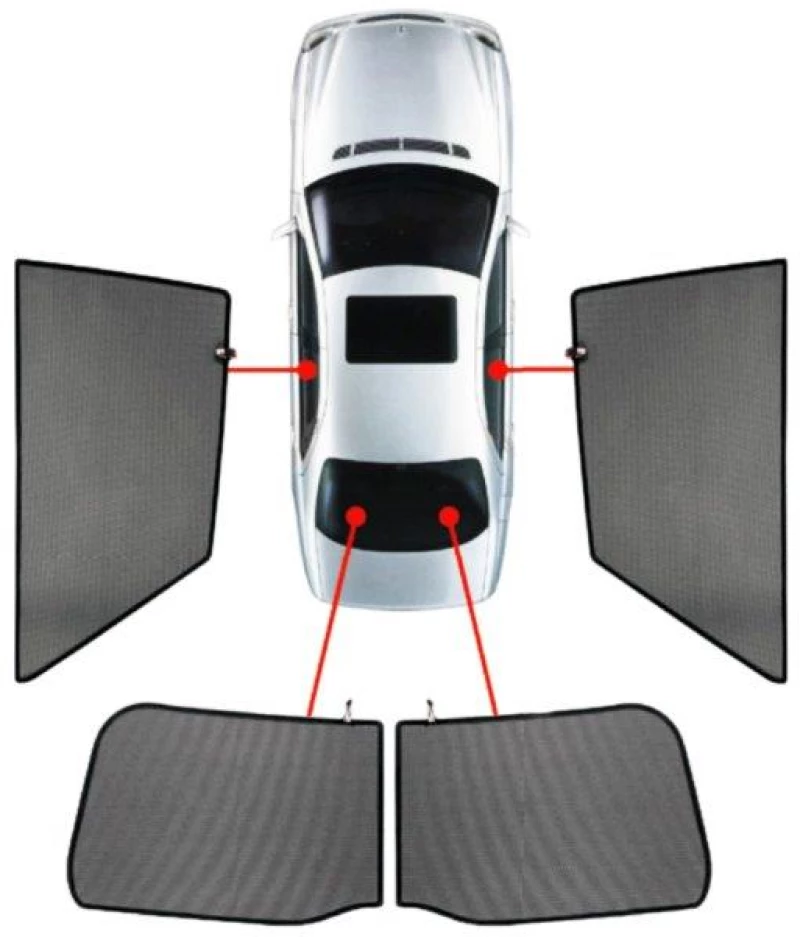 SEAT IBIZA 3D 02-08 ΚΟΥΡΤΙΝΑΚΙΑ ΜΑΡΚΕ CAR SHADES - 4 ΤΕΜ.