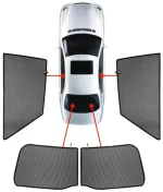 SEAT IBIZA 3D 02-08 ΚΟΥΡΤΙΝΑΚΙΑ ΜΑΡΚΕ CAR SHADES - 4 ΤΕΜ.