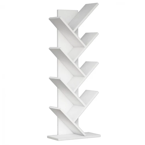 ΒΙΒΛΙΟΘΗΚΗ LIANA ΜΕΛΑΜΙΝΗΣ ΛΕΥΚΟ 46x22x128,5Yεκ.HM9028.13