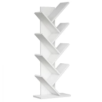 ΒΙΒΛΙΟΘΗΚΗ LIANA ΜΕΛΑΜΙΝΗΣ ΛΕΥΚΟ 46x22x128,5Yεκ.HM9028.13