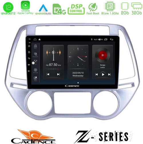 Cadence Z Series Hyundai i20 2012-2014 8core Android12 2+32GB Navigation Multimedia Tablet 9"