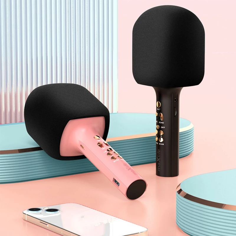 Maxlife MXBM-600 Bluetooth Μικρόφωνο Καραόκε με ηχείο Pink
