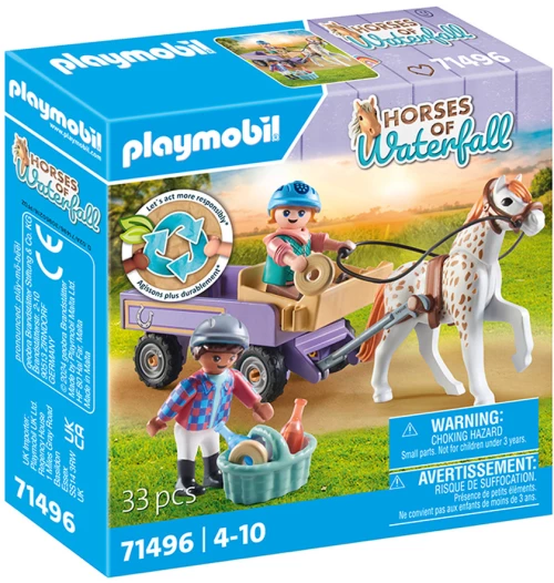PLAYMOBIL HORSES OF WATERFALL ΆΛΟΓΟ ΜΕ ΑΜΑΞΑ (#71496)