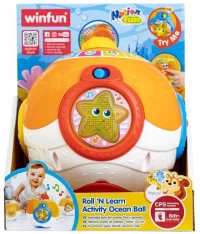 WINFUN ΜΠΑΛΙΤΣΑ ΔΡΑΣΤΗΡΙΟΤΗΤΩΝ ΩΚΕΑΝΟΣ ROLL N LEARN ACTIVITY OCEAN BALL- 403289