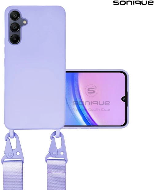Θήκη Σιλικόνης με Strap CarryHang Sonique Samsung Galaxy A15 4G / Galaxy A15 5G Λιλά - Sonique - Λιλά - Galaxy A15 4G, Galaxy A15 5G - Θήκες Πλάτης