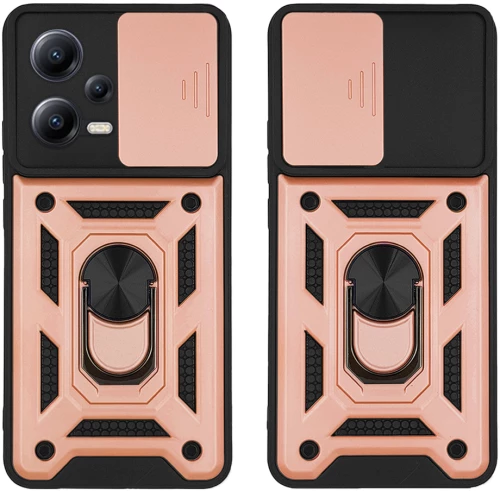 Θήκη Ring Armor CamPro Sonique για Xiaomi Redmi Note 12 5G / Poco X5 5G Ροζ Χρυσό - Sonique - Ροζ Χρυσό - Poco X5 5G, Redmi Note 12 5G - Θήκες Πλάτης