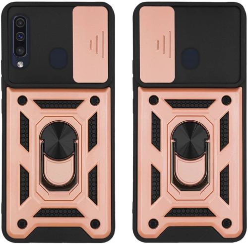 Θήκη Ring Armor CamPro Sonique για Samsung Galaxy A50 / Galaxy A50S / Galaxy A30S Ροζ Χρυσό - Sonique - Ροζ Χρυσό - Galaxy A30s, Galaxy A50, Galaxy A50S - Θήκες Πλάτης