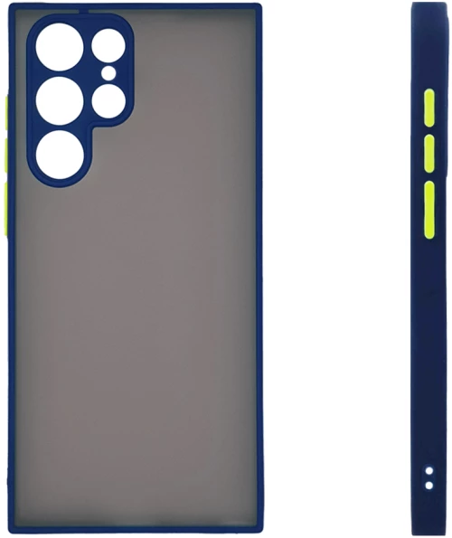 Θήκη Σιλικόνης Color Button Bumper Sonique Samsung Galaxy S22 Ultra Μπλέ - Sonique - Μπλέ - Galaxy S22 Ultra
