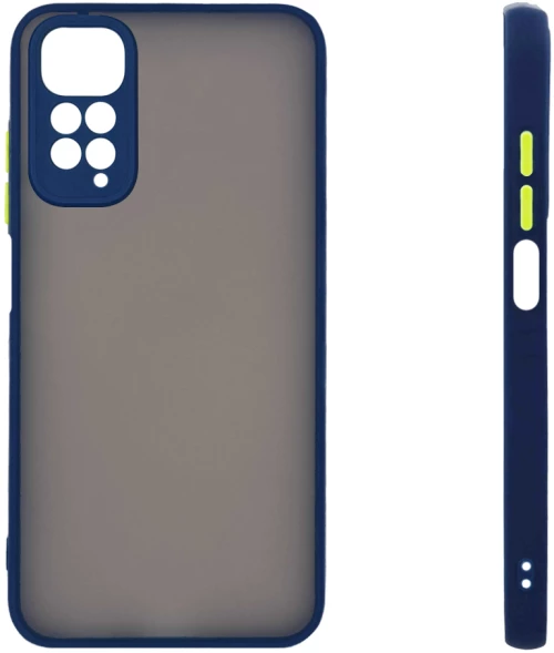 Θήκη Σιλικόνης Color Button Bumper Sonique Xiaomi Redmi Note 11 4G / Redmi Note 11S Μπλέ - Sonique - Μπλέ - Redmi Note 11 4G, Redmi note 11S - Θήκες Πλάτης