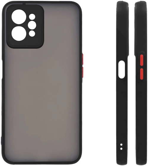 Θήκη Σιλικόνης Color Button Bumper Sonique Realme C31 Μαύρο - Sonique - Μαύρο - Realme C31 - Θήκες Πλάτης
